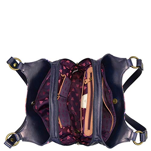 Hand Painted Leather Hobo - Moonlight Meadow