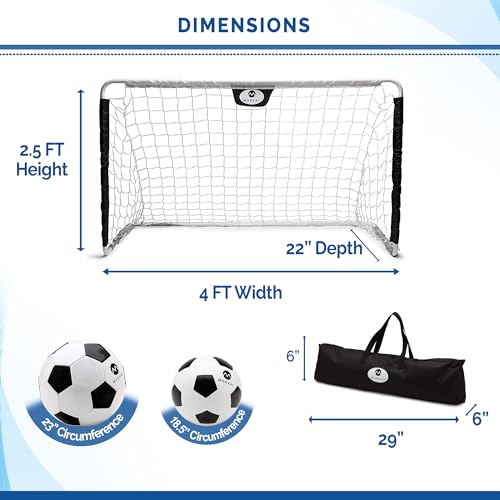 Kids Soccer Goal Net Set with Carry Bag