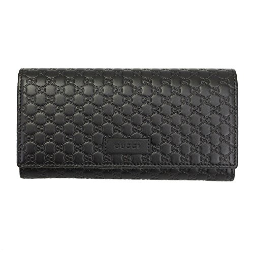 Gucci Black Leather Long Wallet 449396 VIP Access