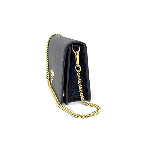 Prada Black Leather Crossbody VIP Mini Bag