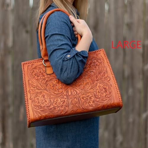 Mauzari Tooled Leather Shoulder Bag Tote - Women's VIP