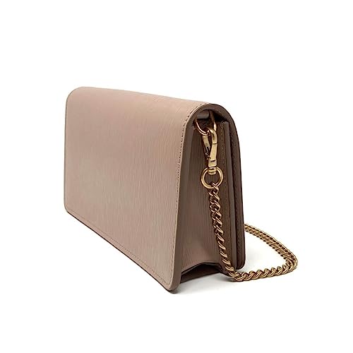 Prada Beige Leather Chain Crossbody Bag