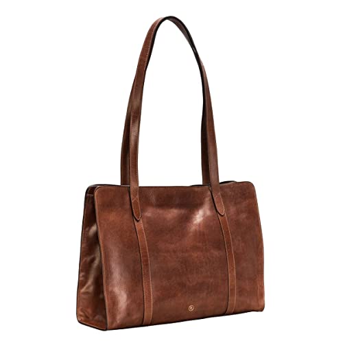 Maxwell Scott - Women's Large Leather Work Tote