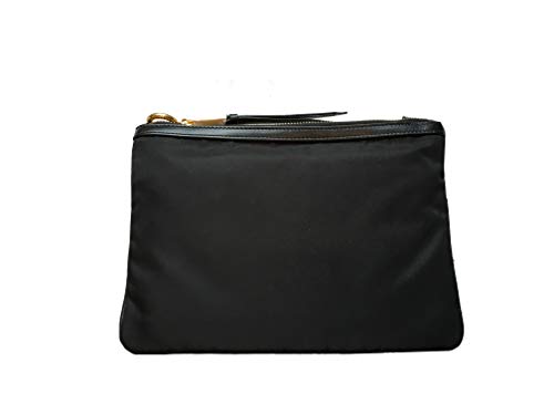 Prada Black Nylon Crossbody Bag with Soft Calf Trim