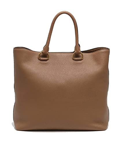 Prada Brown Vitello Phenix Shopping Tote Bag