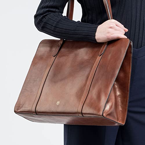 Maxwell Scott - Women's Large Leather Work Tote