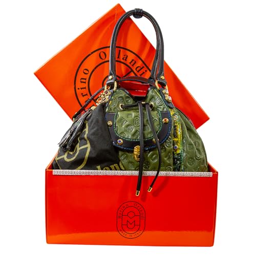 Marino Orlandi Watercress Leather Bucket Bag VIP Designer