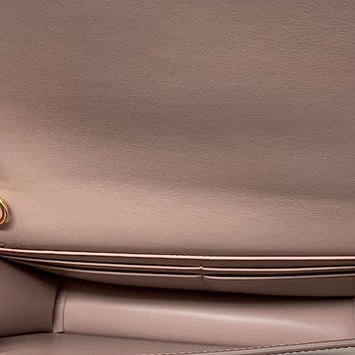 Prada Beige Leather Chain Crossbody Bag