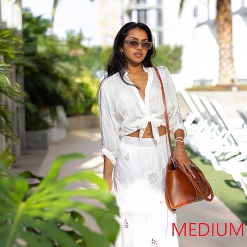 Mauzari Tooled Leather Shoulder Bag Tote - Women's VIP