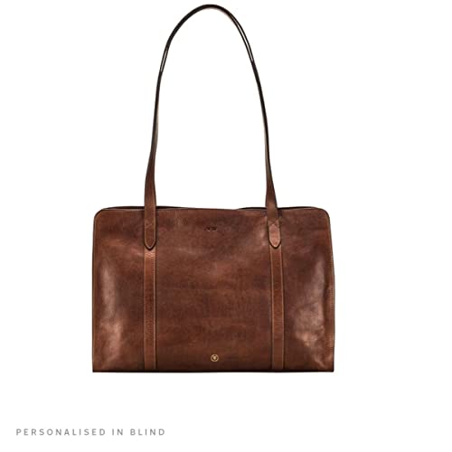 Maxwell Scott - Women's Large Leather Work Tote