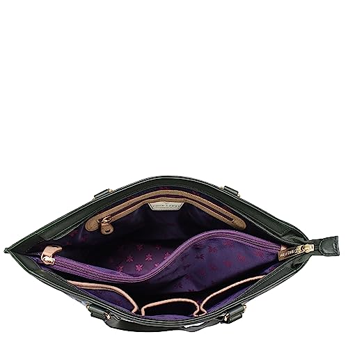 Anuschka Women's Hand-Painted Leather Tote - Vintage Floral