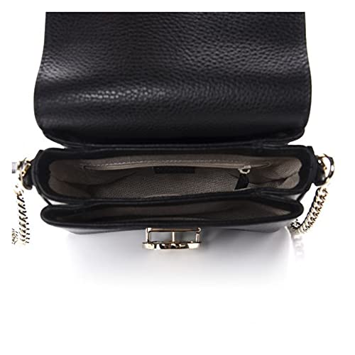 Gucci Black Leather Chain Shoulder Bag VIP Trend