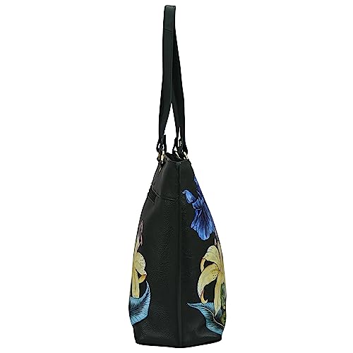 Anuschka Women's Hand-Painted Leather Tote - Vintage Floral