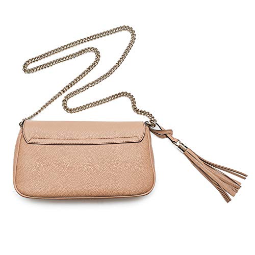 Gucci Soho Camelia Rose Beige Leather Shoulder Bag