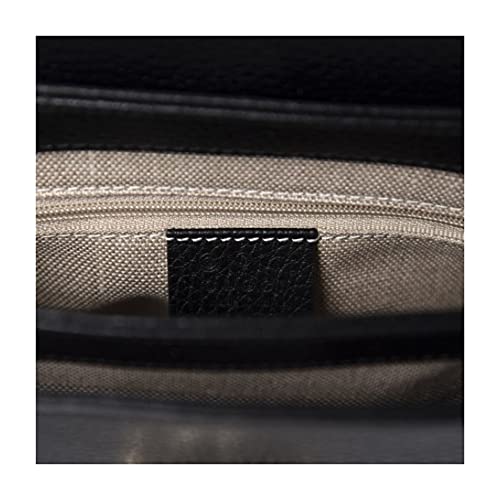 Gucci Black Leather Chain Shoulder Bag VIP Trend