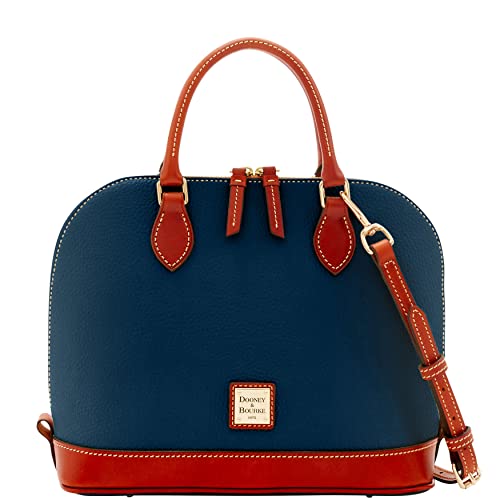 Midnight Blue Dooney & Bourke Pebble Grain Satchel