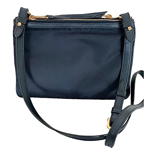 Prada Blue Nylon Crossbody Bag with Double Zip