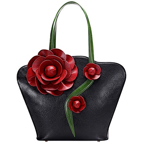 PIJUSHI Designer Floral Women's Top Handle Satchel Bag