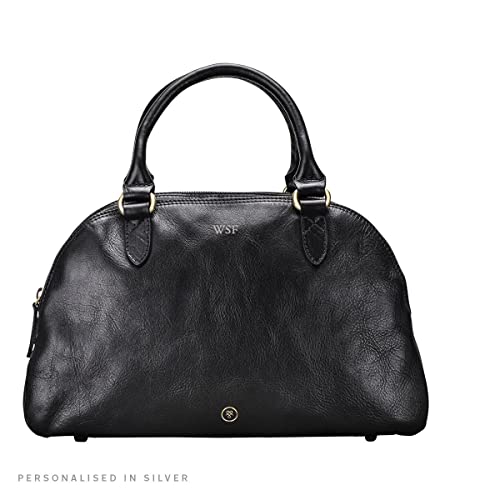 Maxwell Scott Italian Leather Bowling Bag for Women