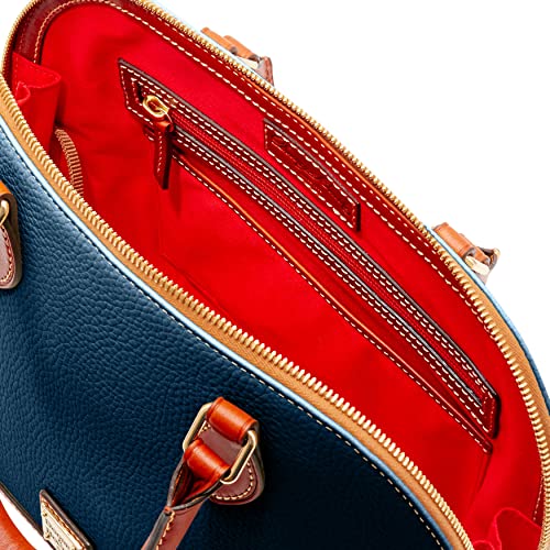 Midnight Blue Dooney & Bourke Pebble Grain Satchel