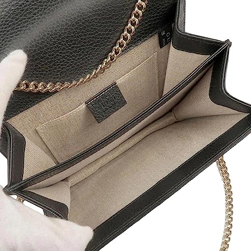 Silver Chain Gucci Marmont Leather Handbag - VIP