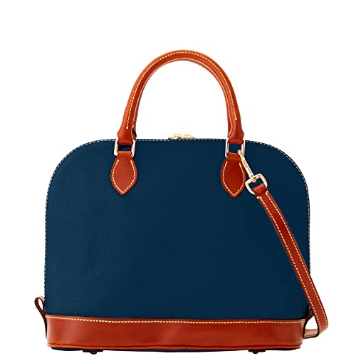 Midnight Blue Dooney & Bourke Pebble Grain Satchel