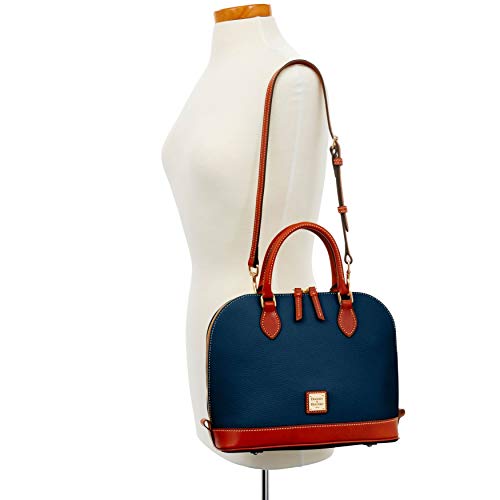Midnight Blue Dooney & Bourke Pebble Grain Satchel