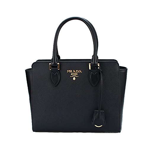 Prada Women's Medium Leather Shoulder Tote Handbag