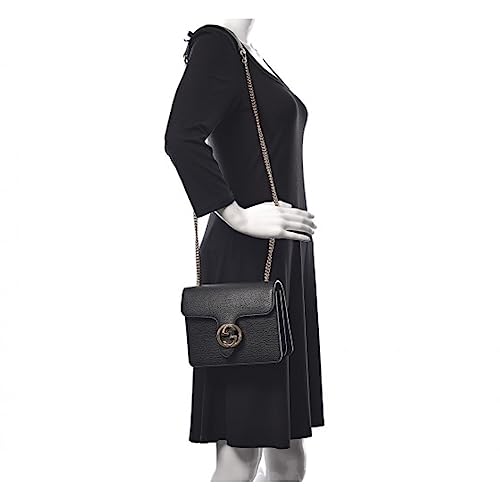 Silver Chain Gucci Marmont Leather Handbag - VIP