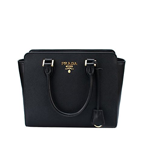 Prada Women's Medium Leather Shoulder Tote Handbag