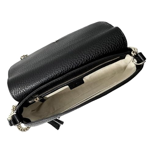 Gucci Soho Black Gold Tassel Leather Flap Shoulder Bag