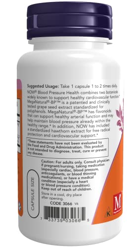 Now Foods Blood Pressure Health 90 Vcaps, 2 Pack