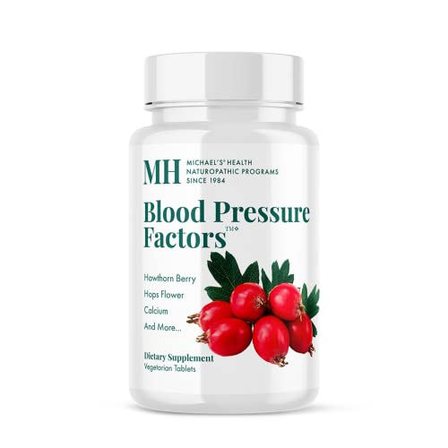 MICHAEL'S Health Naturopathic Programs Blood Pressure Factors - 90 Vegetarian Tablets, Pack of 1 - Provides Fluid Balance Support - Kosher - 30 Servings