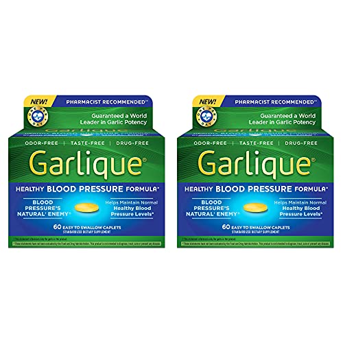 Garlique Healthy Blood Pressure Formula 60 ct (60 Count (Pack of 2))