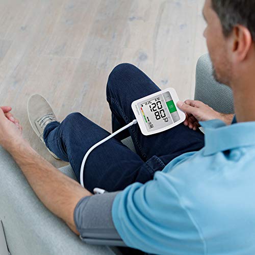 Medisana Blood Pressure Monitor: Automatic Upper Arm Machine Accurate Adjustable Digital BP Cuff Kit for Home Use Includes Batteries, Carrying Case