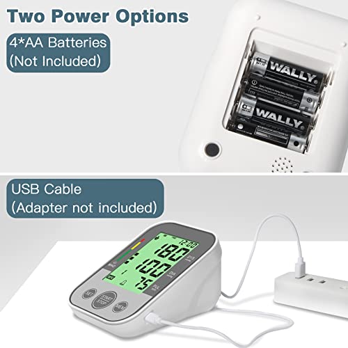 Blood Pressure Monitor, PANACARE Automatic Blood Pressure Machine for Upper Arm (Gray)