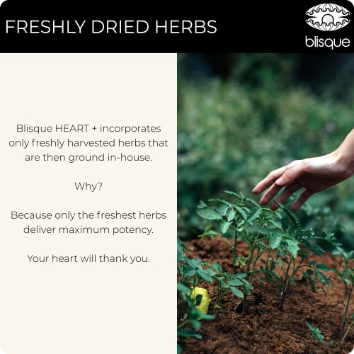 Blisque – Natural Blood Pressure Support Supplement for Heart Health and Circulation | Doctor-Approved | with 200 mg CoQ10, Hawthorn Berry, Beet Root, Turmeric | 90 Capsules