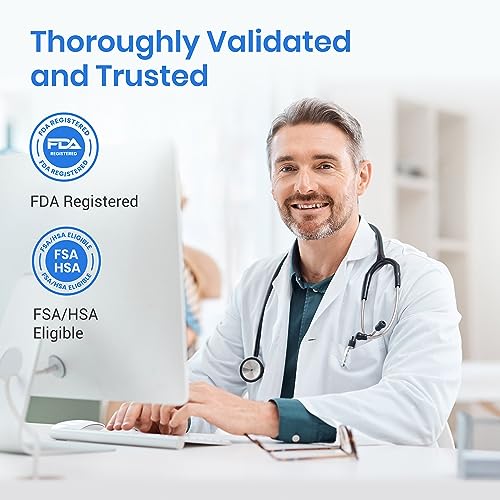 Etekcity FSA HSA Eligible Smart Blood Pressure Monitor for Home Use, Cuff for Standard to Large Size Adult Arms, Bluetooth BP Machine with Data Storage, Diagnostic Kit, Family Supplies & Equipment