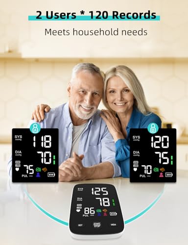 AILE BP Monitor with Large LED Screen, Arm Cuff