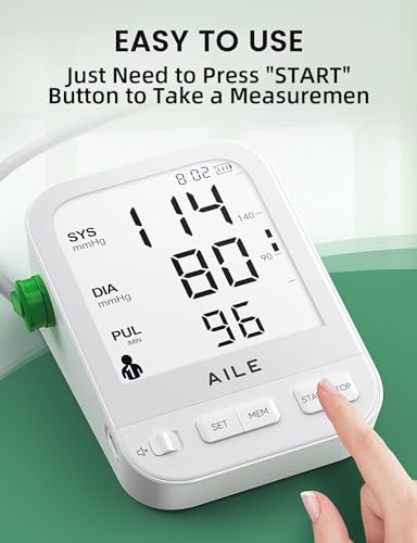 AILE Blood Pressure Monitor with Large LCD Screen