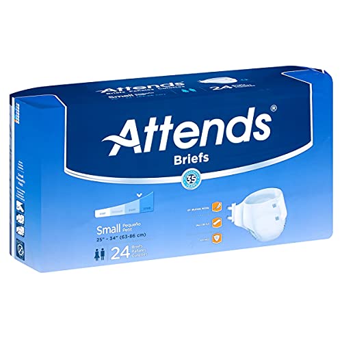 24 Pack Attends Adult Heavy-Absorbent Incontinence Brief