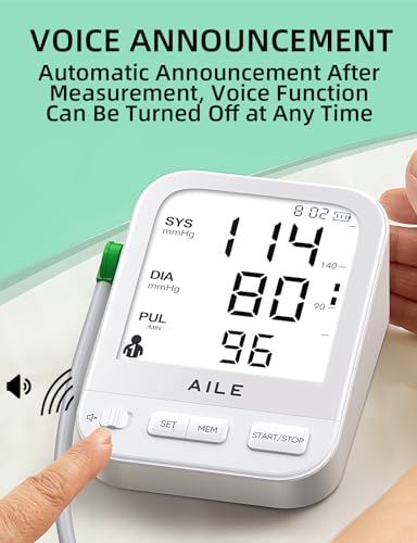 AILE Blood Pressure Monitor with Large LCD Screen