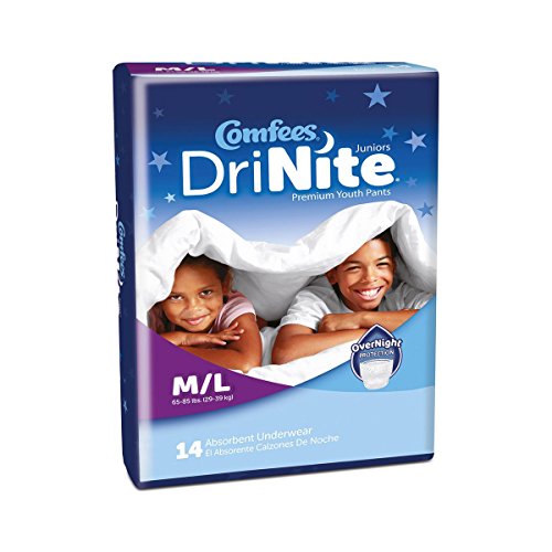 Comfees? Drinite Disposable Youth Pants, White, Medium / Large