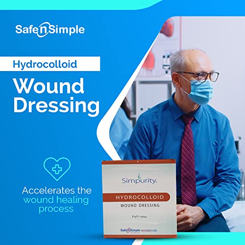 Hydrocolloid Wound Dressing Pads - Waterproof Self Adhesive