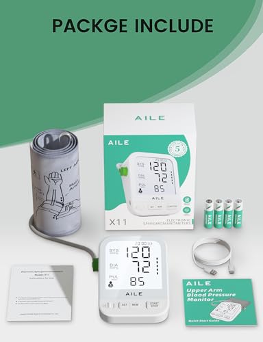 AILE Blood Pressure Monitor with Large LCD Screen