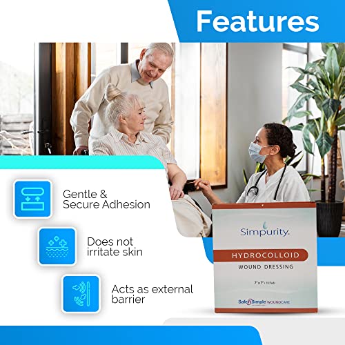 Hydrocolloid Wound Dressing Pads - Waterproof Self Adhesive