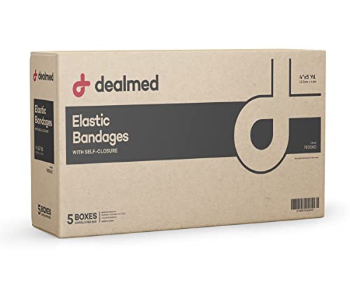 50 Elastic Bandages, 5 Yards Stretched Compression Wrap