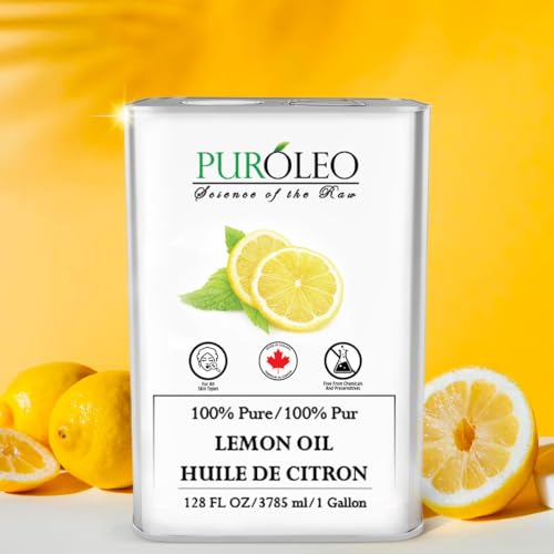 PUROLEO Lemon Essential Oil - 100% Pure, Natural