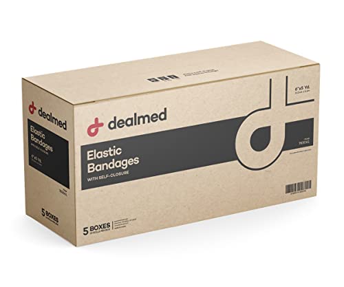 Dealmed Self-Closure Elastic Bandage Wrap - Pack of 50