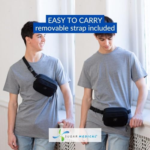 Black Insulated Diabetes Supply Convertible Bag - VIP Smart Shopper